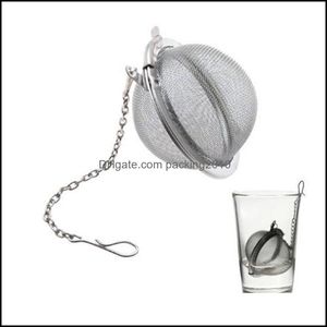 5 cm en acier inoxydable théière infuseur sphère maille passoire filtre boule épice assaisonnement cuisine accessoires livraison directe 2021 café outils D