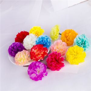 5 cm WedFavor décoratif tissu artificiel oeillet imitation capitules pour bricolage accessoires de mariage têtes d'oeillet décorations fête