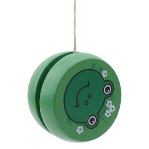 5 cm houten yo persoonlijkheid creatieve gebouw persoonlijkheid sport hobbies klassieke yoyo speelgoed voor kinderen Kerst G1125