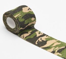 5cmx45m camouflage zelfklevend elastisch verband voor tattoo pen tattoo grip wrap voor lichaamsgewricht vinger elleboogbescherming1601106