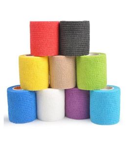 5cmx45m Bandage élastique auto-adhésif jetable pour tatouage Tatoo Grip Wrap pour le corps de la protection du coude des doigts 4954071