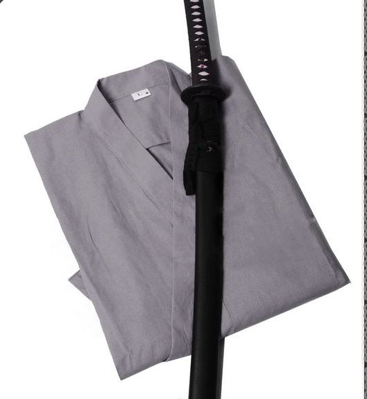 5Color hochwertige Leinen mit breiter Ärmel Kendo Martial Arts Jacke Japanische Samurai -Anzüge Iaido Aikido Uniformen Schwarz/rot/blau/grau