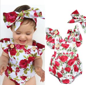 Ensembles de vêtements pour nouveau-nés, grenouillères pour bébés filles, vêtements décontractés, costume d'escalade à pois à fleurs bleues, pull d'escalade triangulaire sans manches