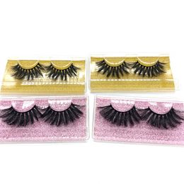 5D 25mm 3D Vison Cils Maquillage des yeux Vison Faux cils Doux Naturel Épais Faux Cils 3D Eye Lashes Extension Beauté Outils 10 paires