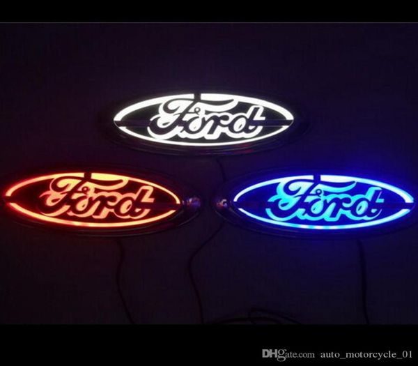 5D Auto logo Badge lampe LED feu arrière de voiture pour Ford Focus Mondeo Kuga Auto Badge lumière 145 cm 56 cm GGA17397325619