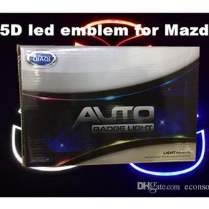 5D auto led badges symbolen logo achterlicht lamp wit rood blauw color163w