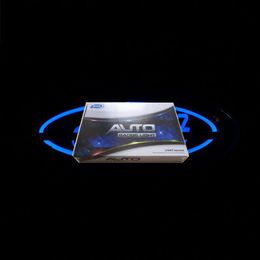 5D auto led embleem badge symbolen logo achterlicht lamp wit blauw rood auto accessoires maat 145x65mm307I