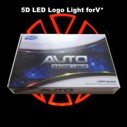 Luces LED con emblema para coche 5D, símbolos de insignia automática, accesorios de iluminación con logotipo blanco, azul y rojo, 11cm292C