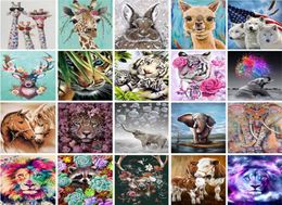 5d Diamond Painting Kits Animal débutant Full Drill Artpaignation by Numbers Drawing for Home Decoration Gem Art 12x8 pouces XB6538085