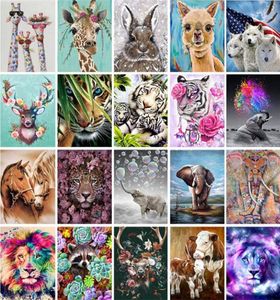 5D Diamond Painting Kits Beginner Dieren Volledige boor Art Schilderen op getallen Tekening voor huisdecoratie Gem Art 12x8 inch XB8874499