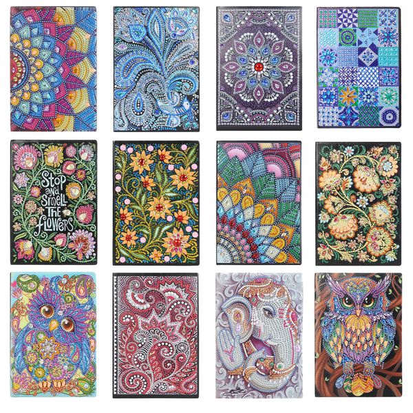 5d DIY Special Shape Diamond Painting Notebook Brodemery Sketchbook Diamond Painting Mosaic Rhinestone Art Hand Craft Kit