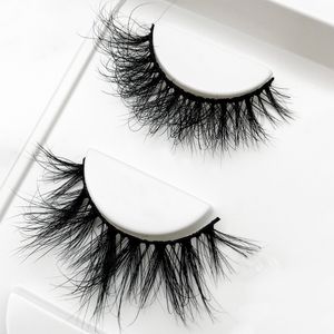 5D Fluffy Vison Cils Cils Maquillage des yeux 3D Faux cils Doux Naturel Long Épais 1 Paire Beauté Maquillage Outils Usine Approvisionnement en Vrac