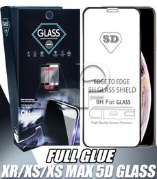 Protecteur d'écran en verre semepré de couverture complète 5D pour iPhone 13 12 11 Pro Xs Max XR x Samsung Galaxy M201073230