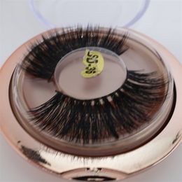 5D cils cils avec étui naturel 22mm boîte d'emballage de maquillage de luxe long vaporeux beauté cils adhésif 17 styles