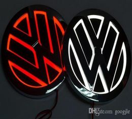 5D led auto logo lamp 110mm voor VW GOLF MAGOTAN Scirocco Tiguan CC BORA auto badge LED symbolen lamp Auto achter embleem licht9236920