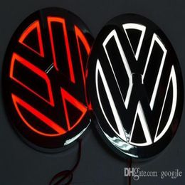 5D led auto logo lamp 110mm voor VW GOLF MAGOTAN Scirocco Tiguan CC BORA auto badge LED symbolen lamp Auto achter embleem licht6870305