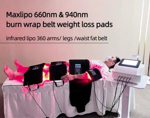 5D Maxlipo Led-deken Roodlichttherapie Dubbele golflengte 650nm 940nm Lipo Laser Lichaamscontouren Riem Vet verminderen Pijnverlichting Afslankmachine