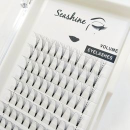 5D Short Stem Volume Lashes Extension de cils de cheveux russes Premade Fans Extension de cils Maquillage Beauté SEASHINE Personnaliser Marque privée