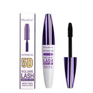 Mascara en fibre de soie 5D imperméable et facile à sécher naturel doux long cils maquillage Mascara noir épais cils cosmétiques