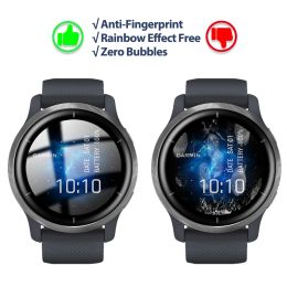 5D Soft Fiber Glass Protective Film voor Garmin Venu 2 / Venu 2s volledige gebogen coverscherm beschermer voor slimme horloge -accessoires