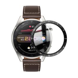 5D Película protectora de vidrio de fibra suave para Huawei Watch 3 Pro Curvado Full Curred Screen Protector para Huawei Watch 3 Smartwatch Film