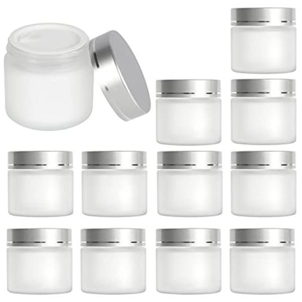 5g 10g 15g 20g 30g 50g Bouteille en verre dépoli Bocal cosmétique Portable Échantillon Bouteilles Stockage Voyage Emballage Conteneur pour Fard À Paupières Crème Lotion