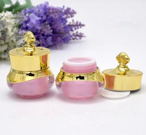 5g 10G 15g couronne bouteille de crème cosmétique acrylique vide, pots cosmétiques acryliques, conteneurs pour emballage cosmétique bouteille de parfum