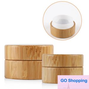 5g 10g Qualtiy Bamboo Bottle Cream Jar Nail Art Mask Cream Recargable Vacío Cosmético Maquillaje Contenedor Botella