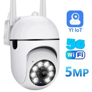 5G 5MP WiFi Cámara IP Audio Seguridad Cámara PTZ Ai Seguimiento CCTV Cámara de vigilancia Color Visión nocturna Monitor de bebé Mini cámara 240326