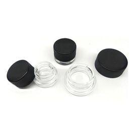 5G Clear Tempered Glass Jars Fles met Kinddicht Lid voor Delta 8 9 Droog Herb Wax Concentrate DAB Extracten Dikke olie DH2547