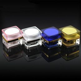 5G Cream Jar Acrylic Cosmetische Container Makeup Subbottelen Sample Crème Hervulbare Flessen Verpakking Snelle Verzending F721