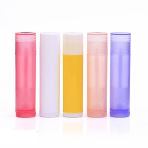 Botellas de embalaje 5g tubo de lápiz labial tubo rojo 7 colores Tubos de bálsamo labial DIY envases cosméticos sub botella protección ambiental y durabilidad T3I51512