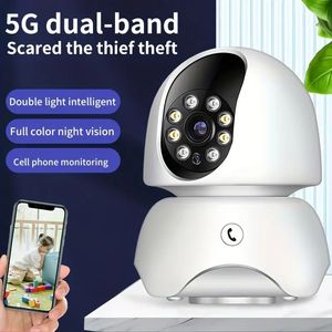 5G Smart Wifi baby-/huisdierenmonitor met nachtzicht in kleur, bewegingsregistratie en HD-camera - Bellen met één klik voor gemoedsrust