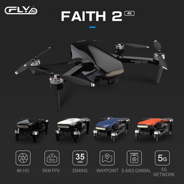 Drone GPS 5G WIFI 5KM FPV avec caméra 4K HD, cardan stable à 3 axes, mode de maintien élevé, bras pliable, drone RC quadrirotor, vol de 35 minutes