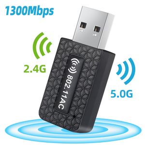 Buscadores Wi-Fi 5ghz USB Wifi Adaptador Wifi Antena Dongle Red de CA Tarjeta Lan Ethernet Módulo inalámbrico 5G para PC