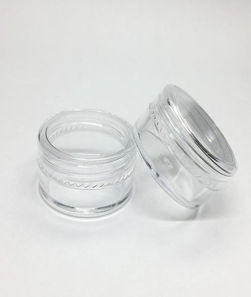 5gram Cosmético de plástico Frasco de base de base transparente Muestra de olla de olla 5 ml Mini Bottle de plástico Arte de uñas Cambia de contenedor de polvo de polvo1904159