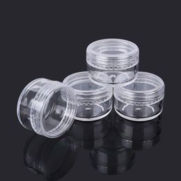 5 Gram Lege Doorzichtige Plastic Cosmetische Containers Monster Verpakking Draagbare Reizen Fles Pot Potten Voor Crème Lotion 5 Ml Qsrqe