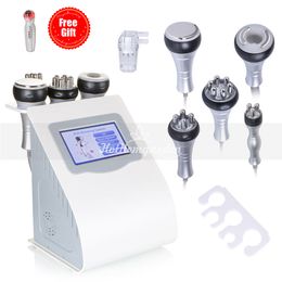 Appareil de soins de la peau à photons à ultrasons 5in1 + 40K Cavitation Vide Fat Loss Sextupole Multipolar RF Lifting Tightner Slimming Machine