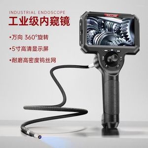 5inch 6 mm 360 graden Articulate Steering Industrial Endoscoop 720p CMOS Borescope Inspectie Otoscoop Camera Digitale microscoop