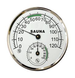 Thermomètre et hygromètre à cadran de 5 pouces, boîtier en métal et en plastique, pour salle de Sauna, hygrothermomètre 4864428