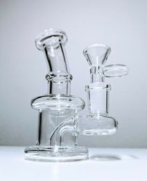 5 pouces Mini Glass Bong Percolateur Diffuset Pipe de pipe à eau de qualité supérieure Bubbleur de nargule 14 mm Bol fumé mâle