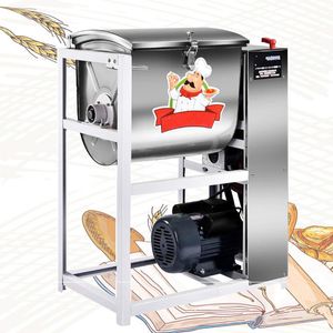 Máquina mezcladora de masa de 5kg, 15kg, 25kg para pizza, pastelería, tienda de pasta, bollos, mezclador de masa de acero inoxidable de 1500W