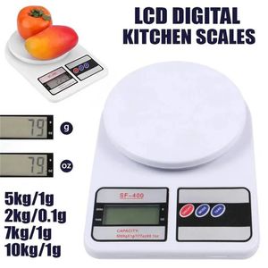 5kg7kg10kg Balance de cuisine numérique à affichage LCD 1g Balance alimentaire électronique de haute précision pour la cuisson Cuisson Balance de mesure 240105