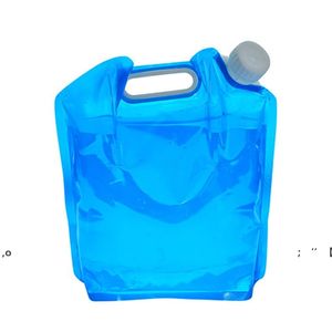 5L 10L PE sac à eau Portable pliant stockage de l'eau sac de levage pour pique-nique Camping randonnée survie hydratation stockage RRE11509