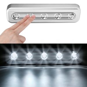 5LED s bande main presse lumière placard armoire chambre lampe LED sous armoire veilleuse pour placard escaliers cuisine éclairages