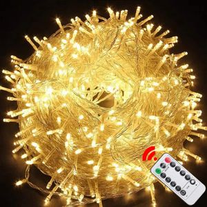 5M-100M Garland LED String Light Christmas Fairy Lights Outdoor for Tree Garden Street Wedding Party Patio New Year Decoration