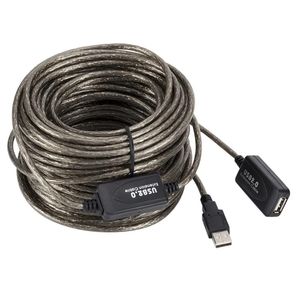 Cable de extensión de amplificación de señal USB 2,0, 5m, 10m, 15m, 20m, extensor de tarjeta de red inalámbrica con Chip, Cable de extensión USB