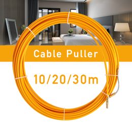 5m / 15m / 20m / 25m / 30m 6 mm Câble en fibre de verre Push Puller Câble Reel Conduit Snake Rodder Taper de poisson Tapis d'électricien Dispositif d'aide