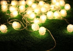 Guirlande lumineuse féerique en forme de pomme de pin, 5M, 20 LED, pour arbre de noël, Festival, fête, mariage, décoration multicolore disponible, livraison gratuite