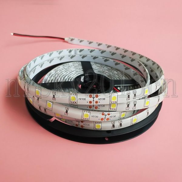 12V / 24V 5050 LED Flexible Strip Light Tape Ribbon String IP65 Résine époxy étanche Doule Layer PCB 30LEDs / m pour éclairage de plafond de cuisine d'armoire